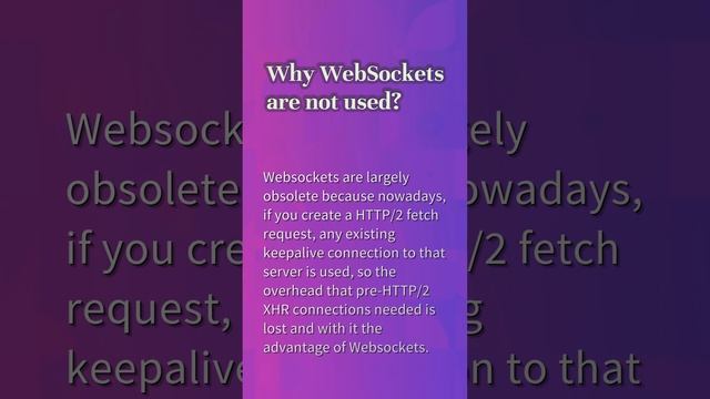 Are WebSockets faster than HTTP? смотреть онлайн