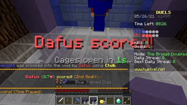 I played Minecraft Java edition 1.8.9 on Hypixel смотреть онлайн