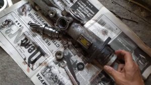 разборка гидравлической рейки Ауди 80 б4 ABK