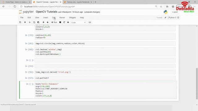 How to write text over a image | Opencv Tutorial смотреть онлайн