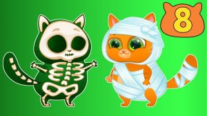 Суровый КОТИК БУБУ №8. У Бубу перелом. ИГРА про котят на канале Хвостик ТВ