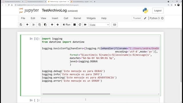 22 Generación de Logs (Repaso Conceptual) | Manejo y Procesamiento de Archivos en Python смотреть онлайн
