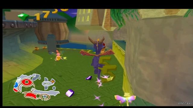 Spyro 2 Ripto's Rage (PS1) Playthrough All Gems, Orbs (No Speedways), Talimans (No Commentary)