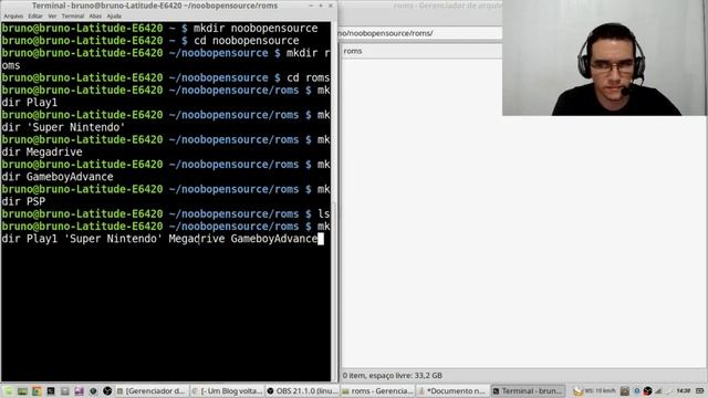 Mkdir um Comando Vários diretórios no Terminal Linux смотреть онлайн