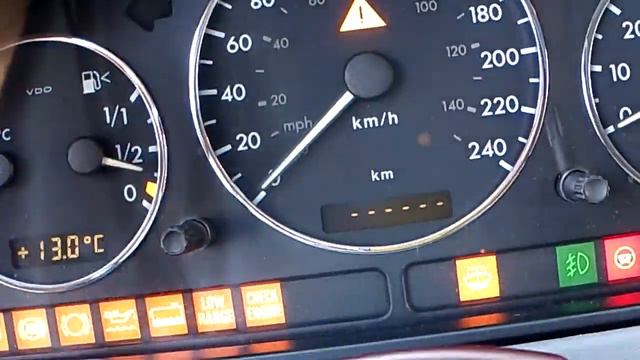 Mercedes W163   All Years   Oil Level Check From Dashboard