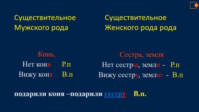 Русский язык. Различие родительного и винительного падежей. смотреть онлайн