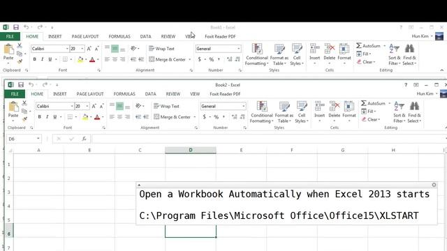 Excel 2013 Tutorial: Open a Workbook Automatically when Excel starts смотреть онлайн