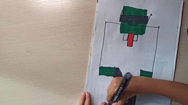 Рисуем зомби-агента из Майнкрафт!!! смотреть онлайн