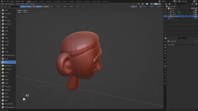 Blender Tutorial - Simple Stylized Hair Tutorial - Stylized Character Modeling смотреть онлайн