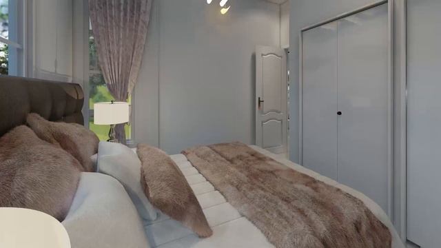 house design 12mx10m 3 bedrooms small house design ideas model0117