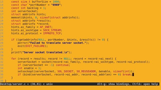 Network Socket in C (Server) смотреть онлайн