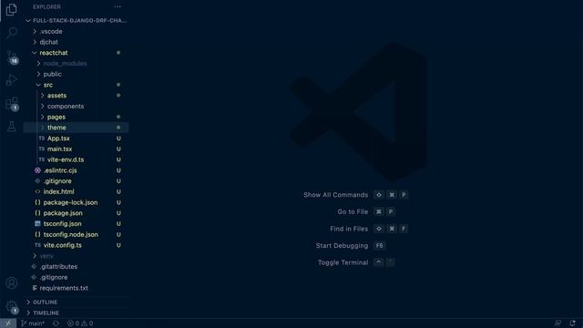 Full Stack React Django DRF | Chat App | MUI Responsive Fonts смотреть онлайн