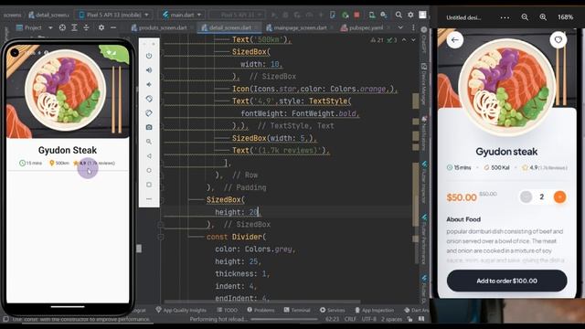 Flutter Ecommerce App | Food delivery app with firebase | Flutter tutorial for beginners [Part 3] смотреть онлайн