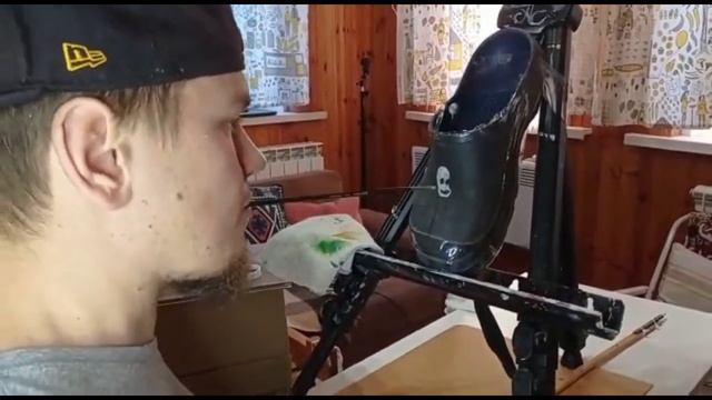 Кастом на галошах акриловыми красками. Параклякс. арт смотреть онлайн
