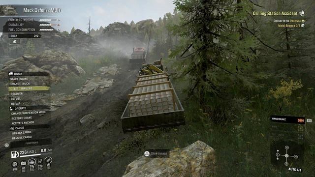 SnowRunner Contracr; Drilling Station Accident Tayga 6436 Mack Roadside assistance! Defense M917 смотреть онлайн
