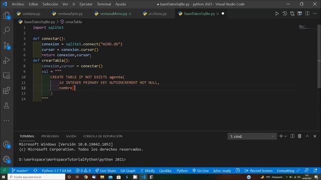 31 Sqlite creacion base de datos con Python смотреть онлайн