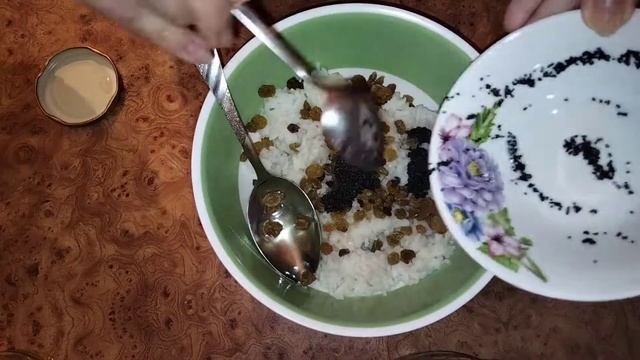 Кутья из риса с маком,изюмом и медом.На Рождество! смотреть онлайн