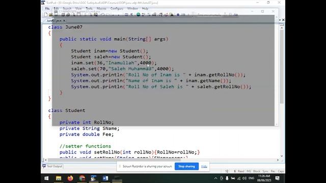 OOP in Java - Lecture 02 - Setter and Getter Functions - Constructors and its Types смотреть онлайн