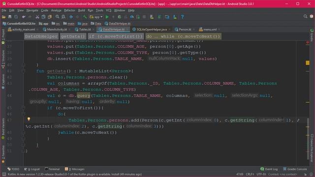 Curso de Android and Kotlin desde cero Base de datos de tipo SQLite #3 смотреть онлайн
