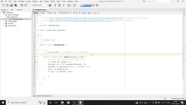JAVA program to check whether a Number is Prime or Not using For Loop смотреть онлайн