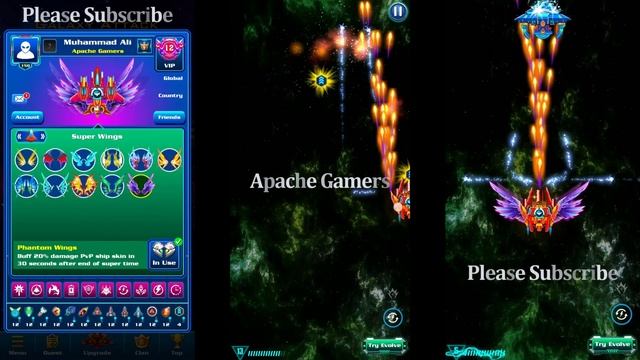 Galaxy Attack: Alien Shooter | Valentine's Day Event 2021 | New Phantom Wings Review | Apache Gamer смотреть онлайн