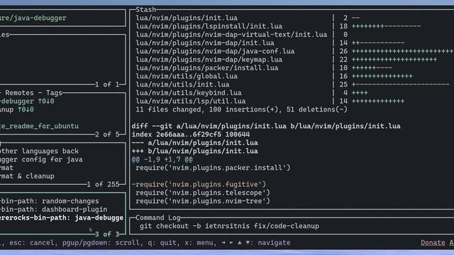 Lazygit - CUI Git client смотреть онлайн