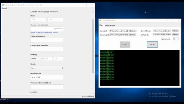 Bulk gmail accounts creator tool without phone number - 2019 [Hindi] смотреть онлайн