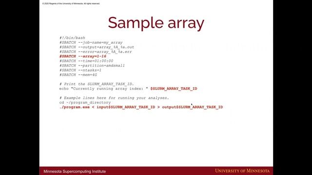 Introduction to SLURM Job Arrays смотреть онлайн