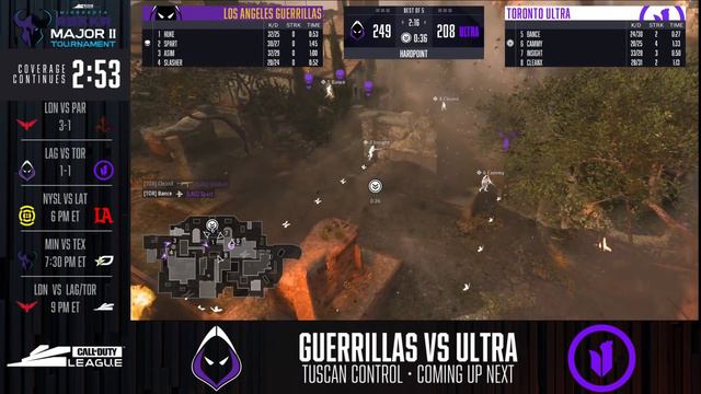 Elimination Round 1 | @TorontoUltra vs @LAGuerrillas | RØKKR Major II | Day 2 смотреть онлайн