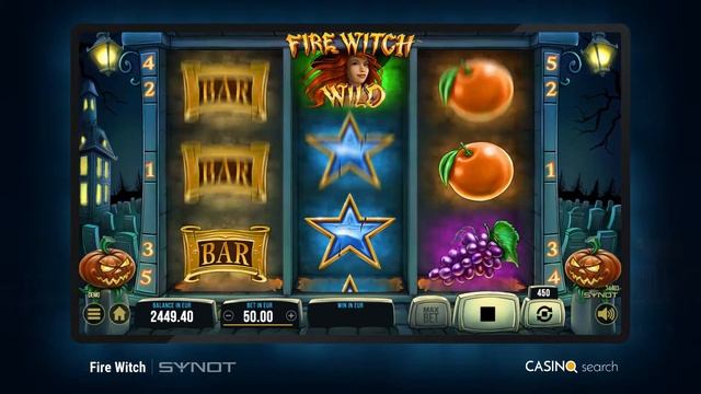 Fire Witch online slot - SYNOT Games смотреть онлайн