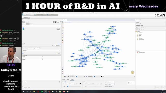 Visualizing and exploring attributes in Gephi смотреть онлайн