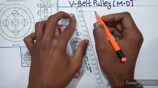 V- Belt Pulley | Assembly Drawing of V- Belt Pulley | Machine Drawing смотреть онлайн