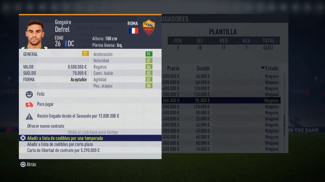 PRIMER FICHAJE | MODO CARRERA FIFA 18 PS3 #2