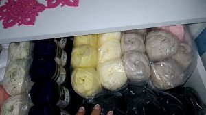 Комод для пряжи. Удобное хранение пряжи.