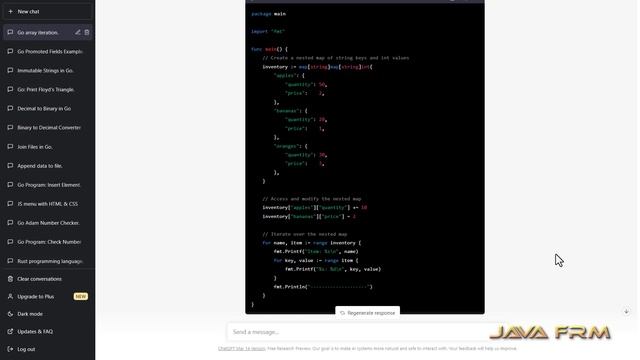How to create and use nested maps in Golang 1.20 смотреть онлайн