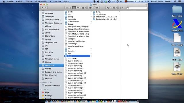 Minecraft. Como instalar Mods a partir de la versión 1.7.x en un MAC. смотреть онлайн