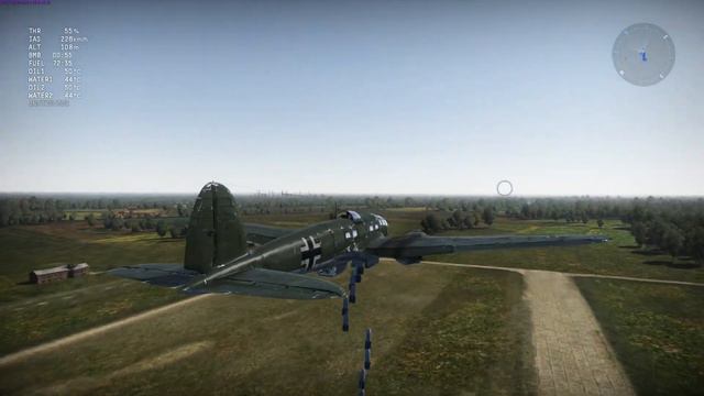 War thunder He-111 H-3 bomb drop test смотреть онлайн