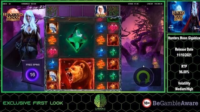 Hunters Moon Gigablox Slot By Bulletproof Games Base Game And Bonus смотреть онлайн