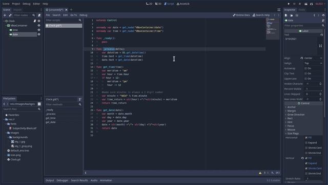 Godot Create a Clock App смотреть онлайн