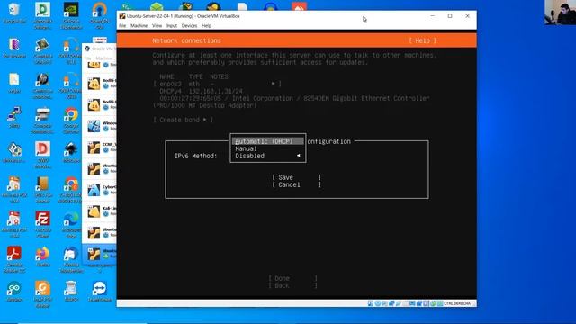 Install Ubuntu Server 22.04 on VirtualBox 6 - IPv4 IPv6 SSH смотреть онлайн