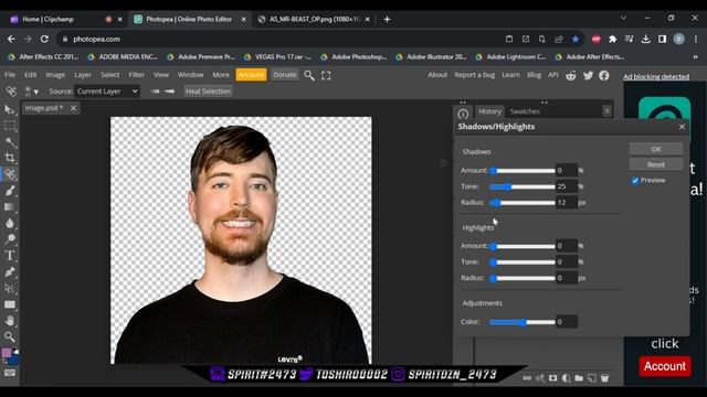 Photopea Tutorial: How To Make MR BEAST CC on Photopea (IRL THUMB CC TUTORIAL) смотреть онлайн