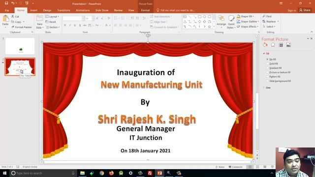 Curtain animation for Inauguration Ceremony in powerpoint with curtain Transition Effect | hindi смотреть онлайн