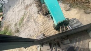 Копаем траншей На мини экскаватор Yanmar vio30-3, working on a mini excavator