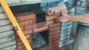 Как обложить котел для бани кирпичами. Духовка для обогрева предбанника удалась на отлично!