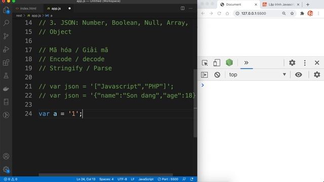 JSON là gì? JSON được sử dụng như thế nào trong Javascript? смотреть онлайн