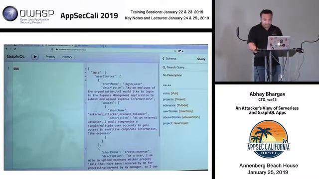 AppSecCali 2019 - An Attacker's View of Serverless and GraphQL Apps - Abhay Bhargav смотреть онлайн