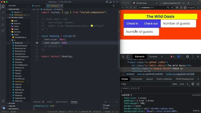 6 Styled Component Props and the css Function смотреть онлайн