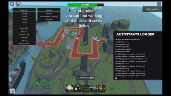 Roblox Tower Defense Simulator AutoFarm script!!