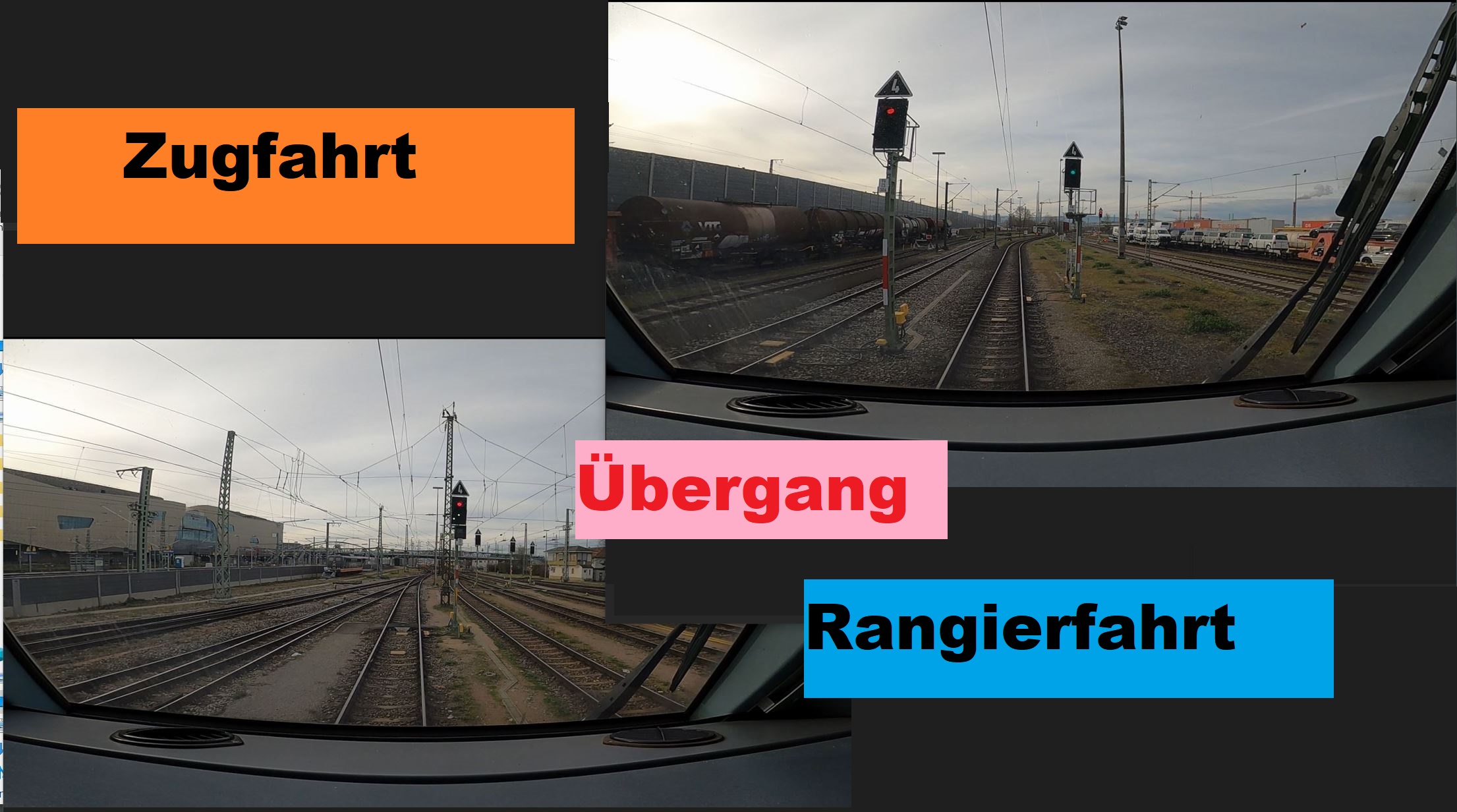 Zugfahrt Rangierfahrt Mit Seinen Übergängen  Haruka Bahnbasics