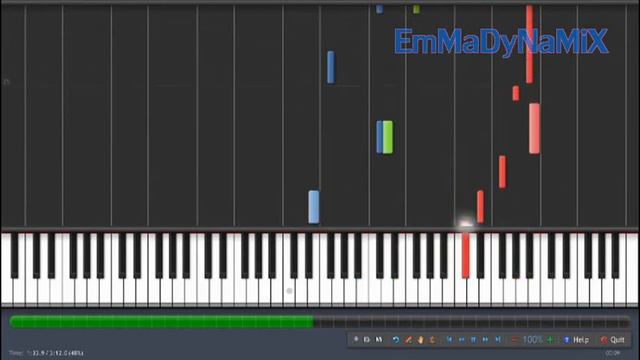 Undertale - Snowy (Synthesia) смотреть онлайн